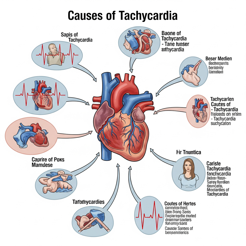 Causes of tachycardia