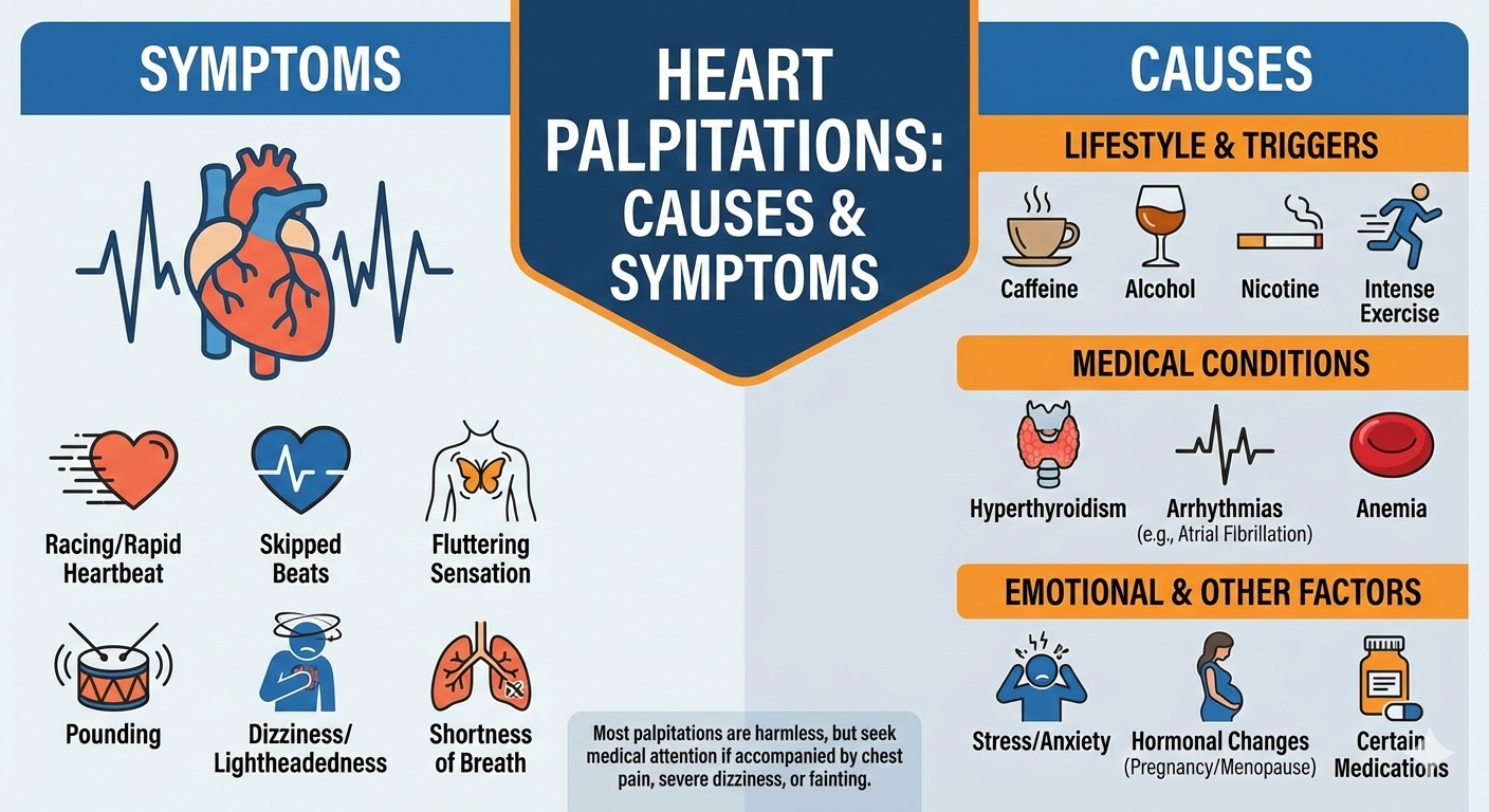 Causes and Symptoms of Heart Palptiations