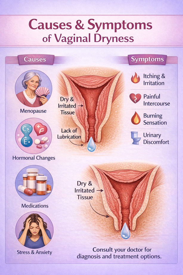 Causes of vaginal dryness