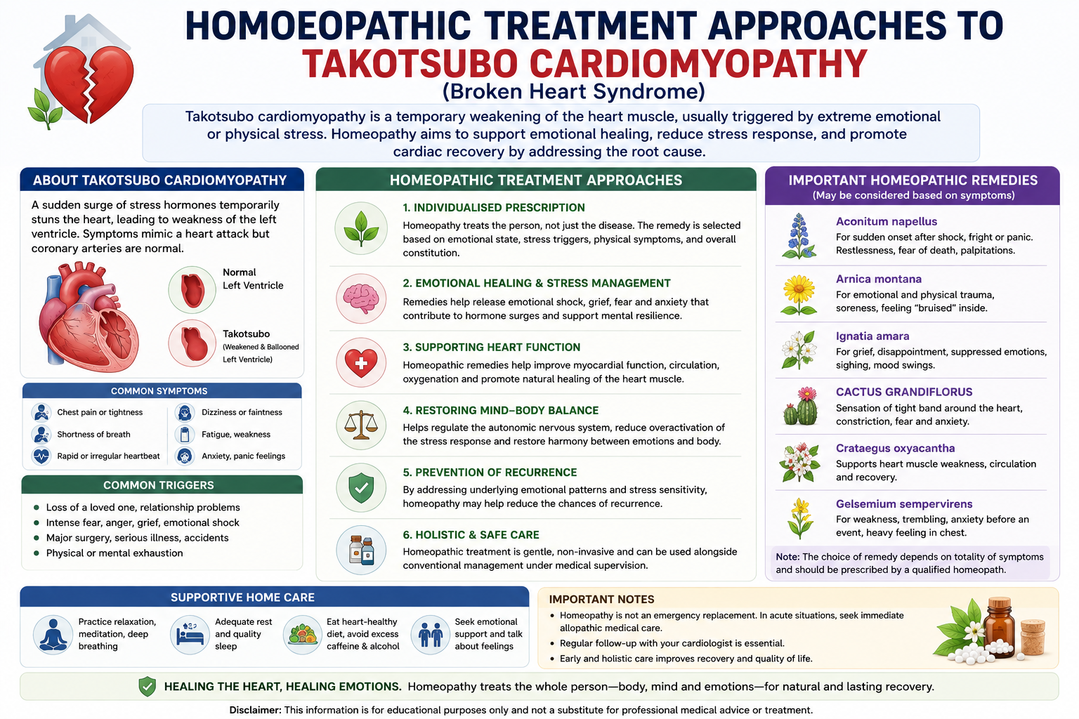 Homeopathic Treatment for Takotsubo Cardiomyopathy