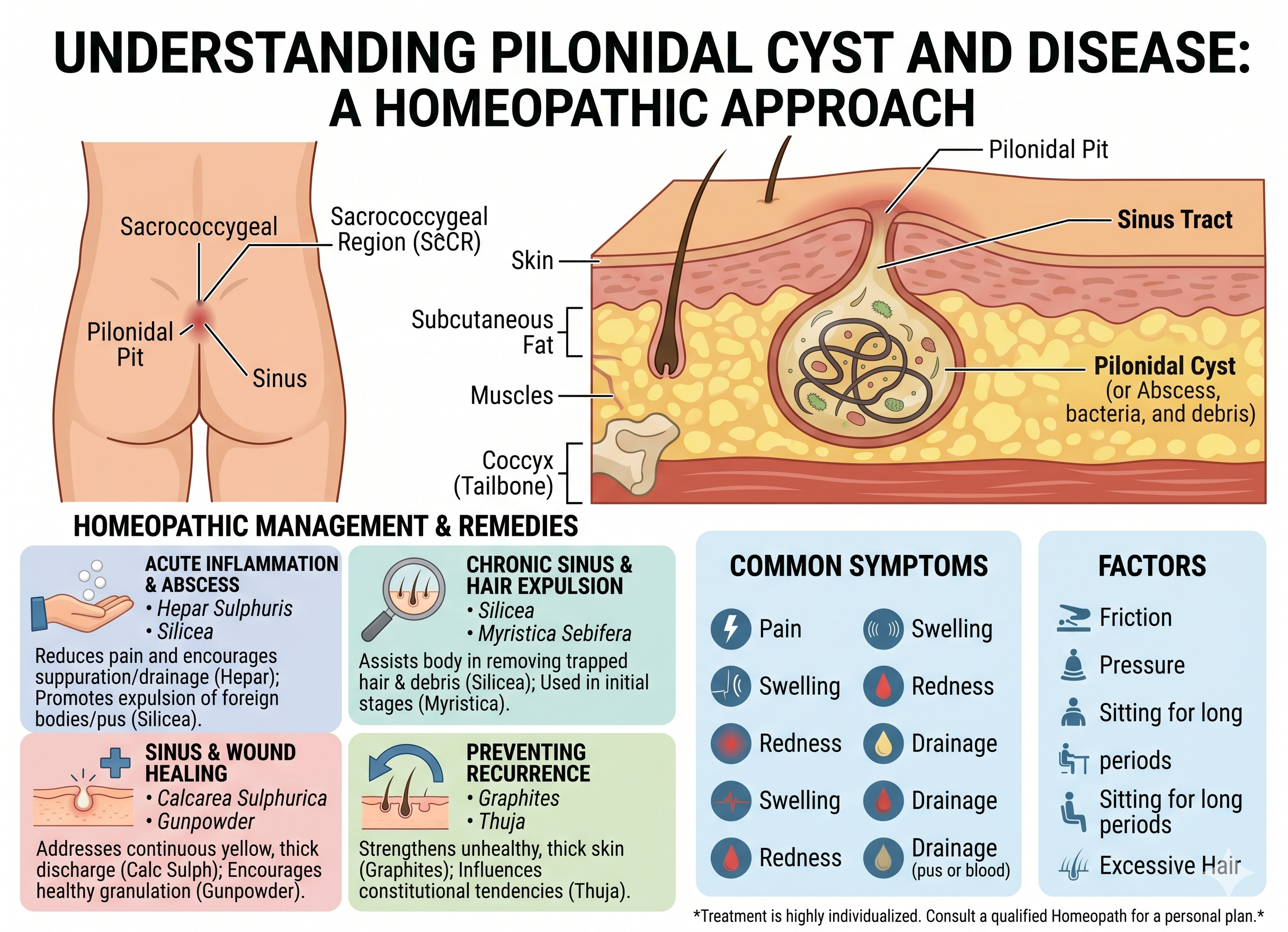 Homeopathic remedies for Tailbone Cyst