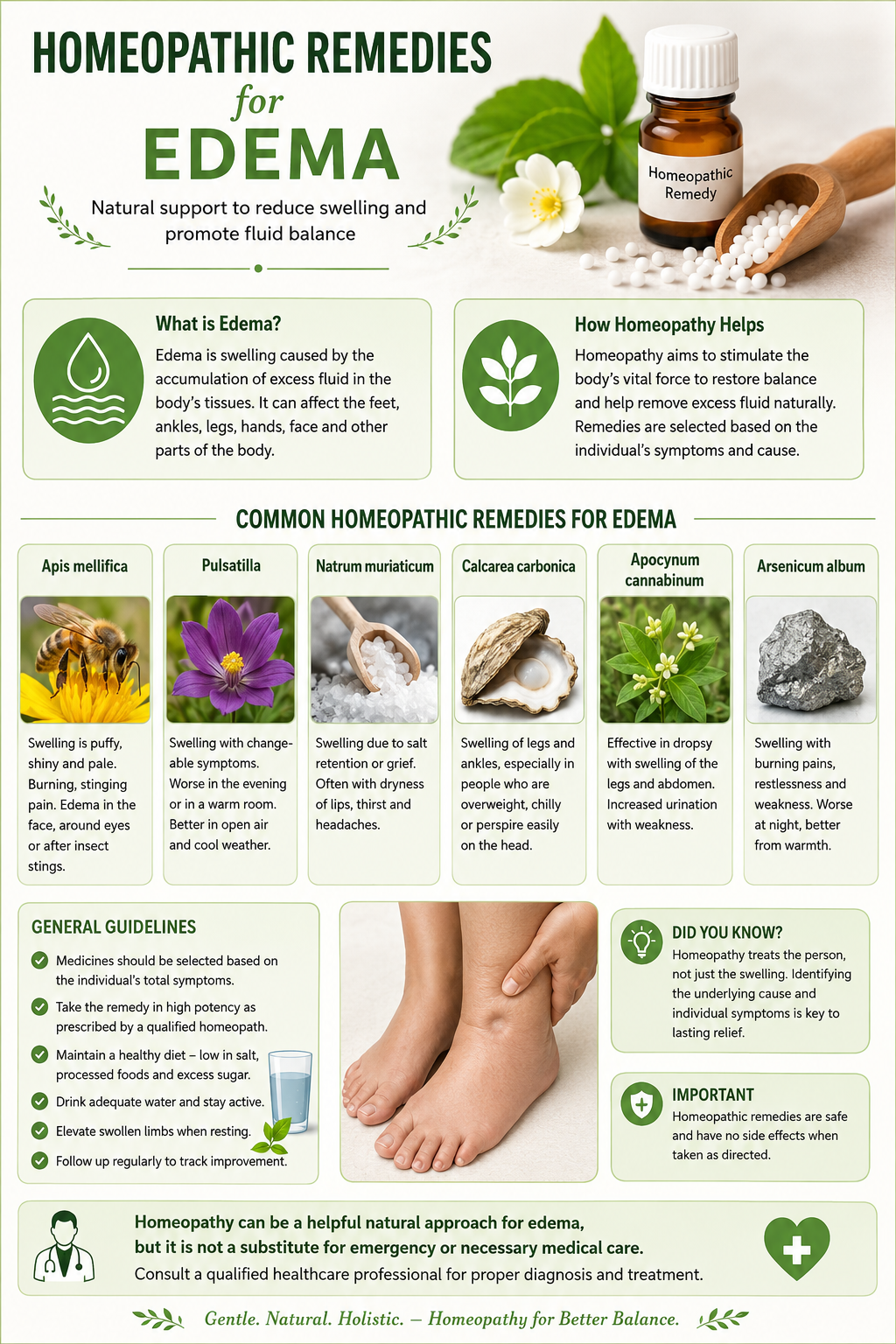 Homeopathic treatment for Edema