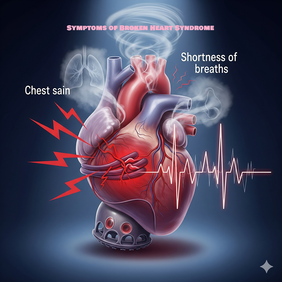 Symptoms of broken heart syndrome