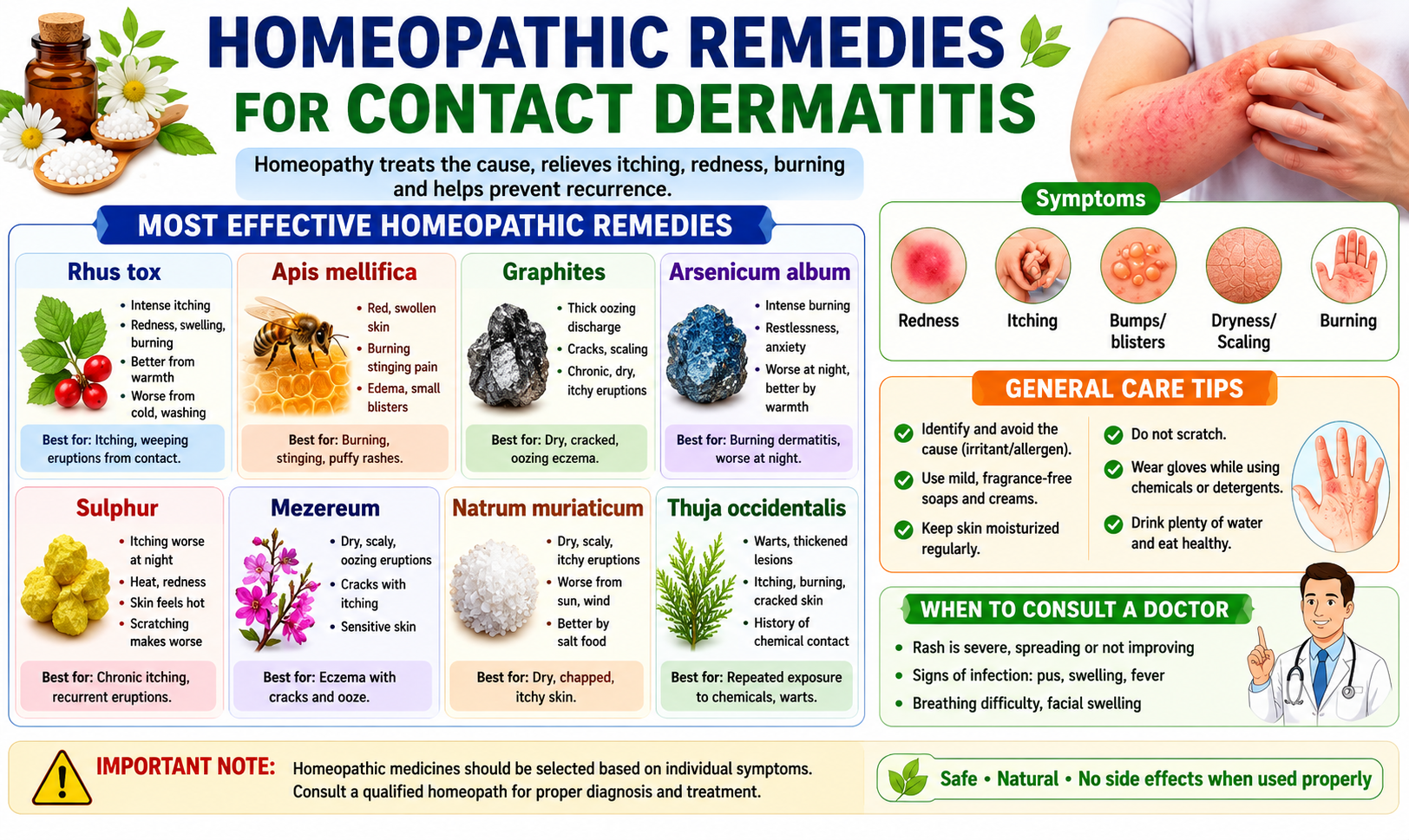 Homeopathic Remedies for Contact Dermatitis