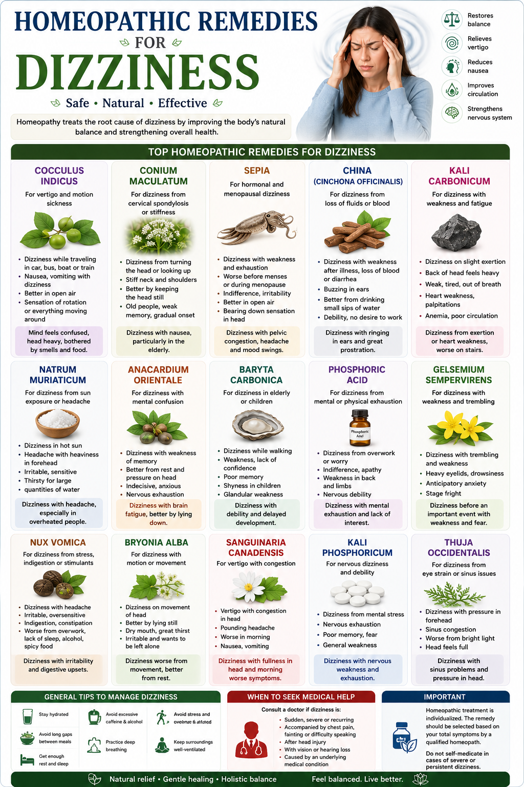 Homeopathic Remedies for Dizziness