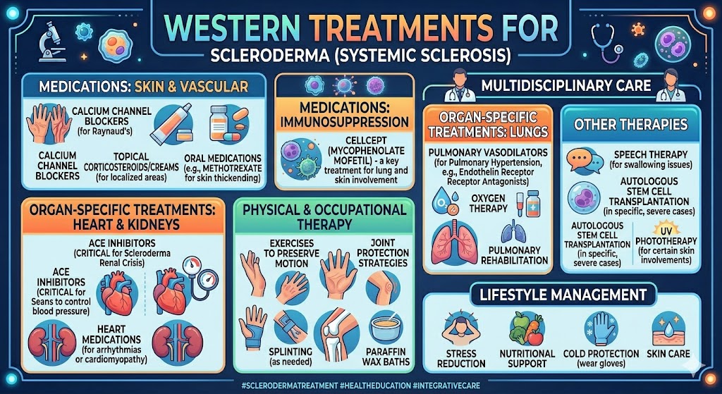 Western treatment for scleroderma