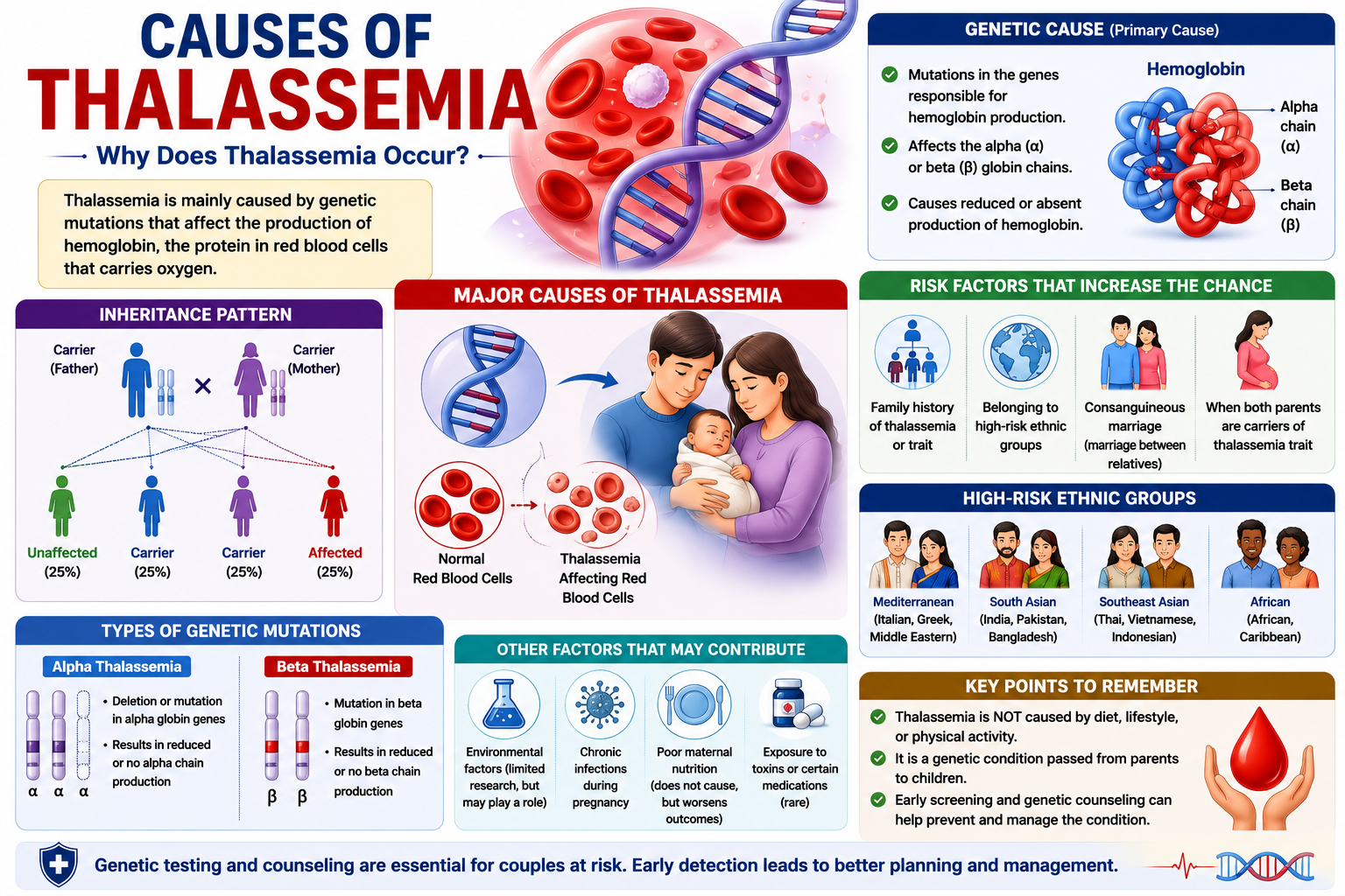 Causes of thalasseima