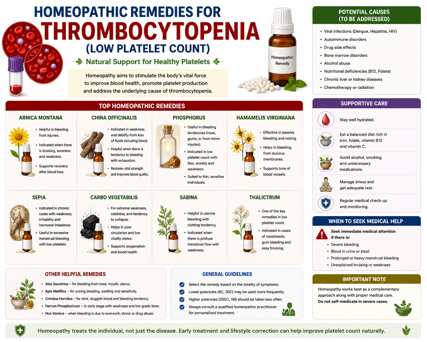 Homeopathic remedies for low platelets
