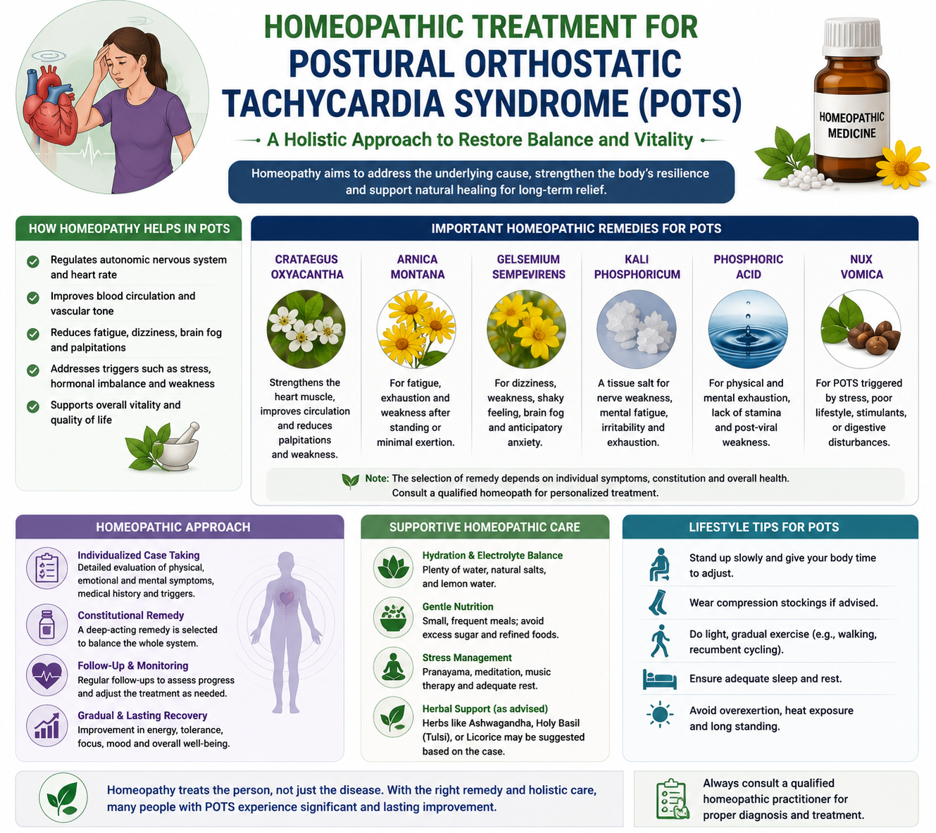 Homeopathic treatment for Postural Orthostatic Tachycardia Syndrome