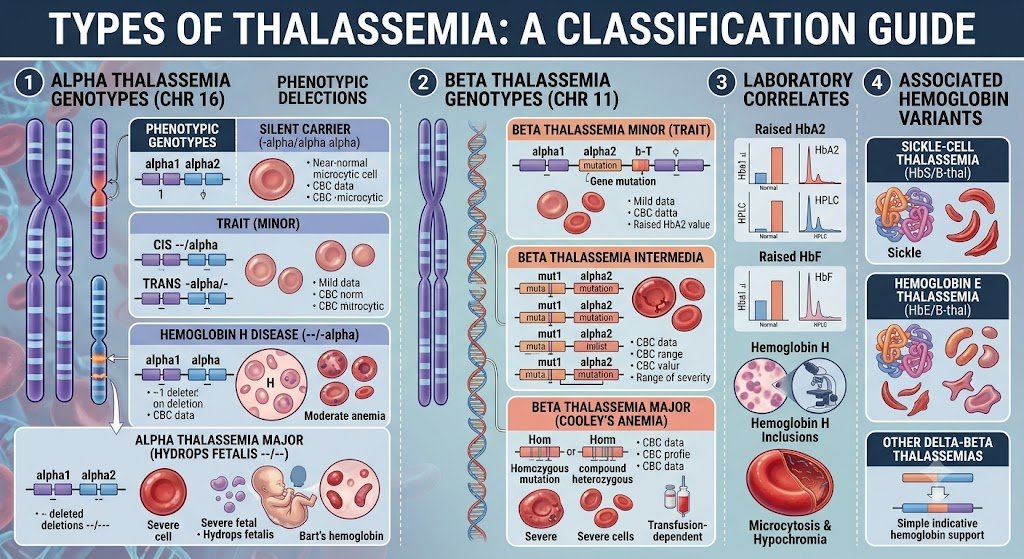 Types of thalassemia
