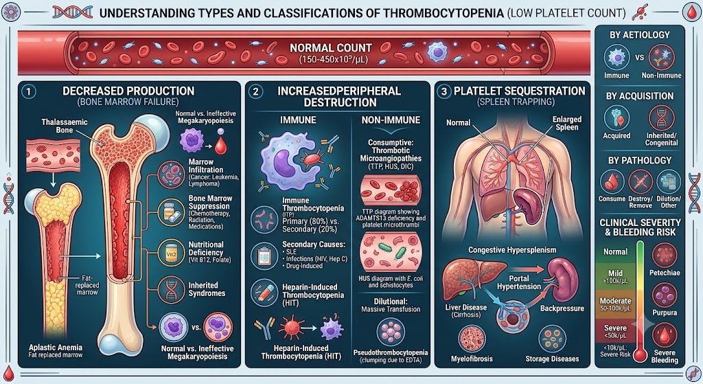 Types of thromobocytopenia