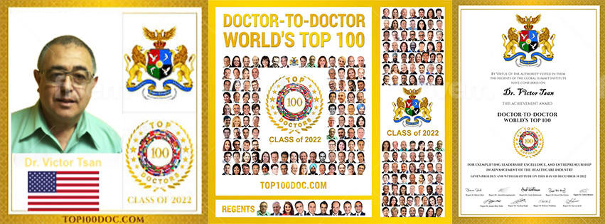 Dr. Tsan, one of hundred best physicians in the world