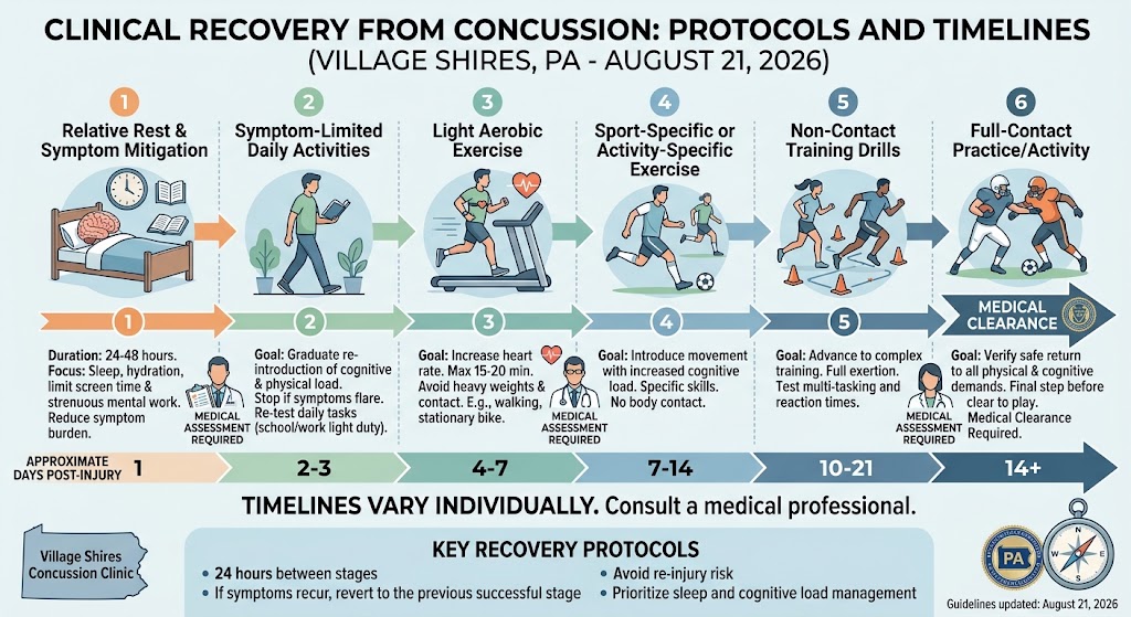 Cinical protocol for recovery from Concussion