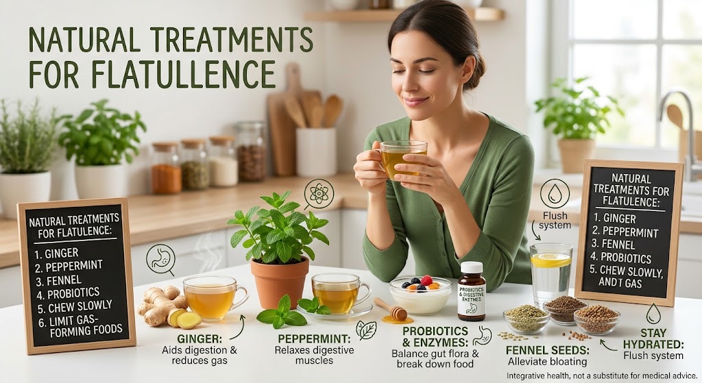 Natural treatment for flatulence