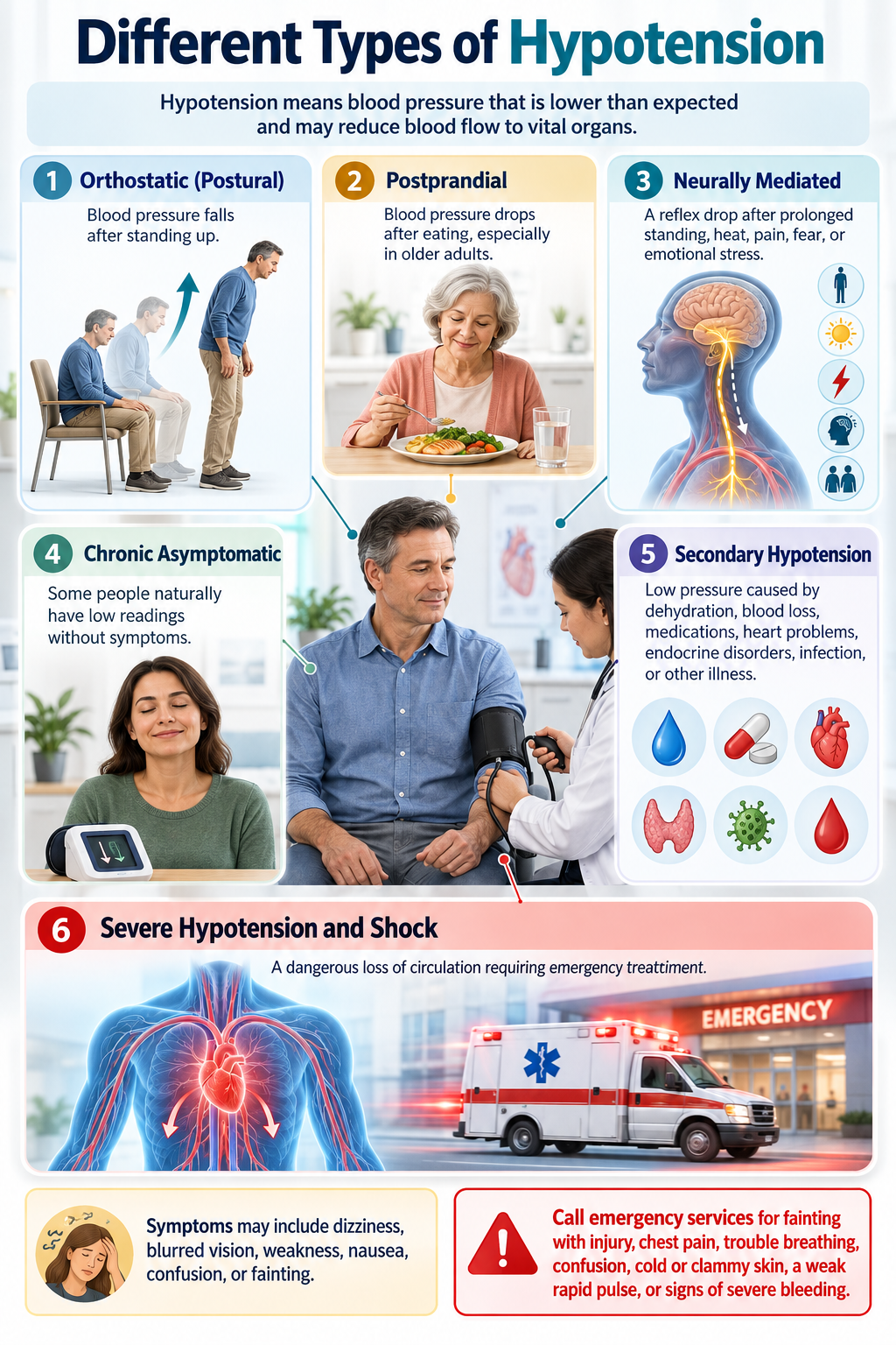 Types of hypotension